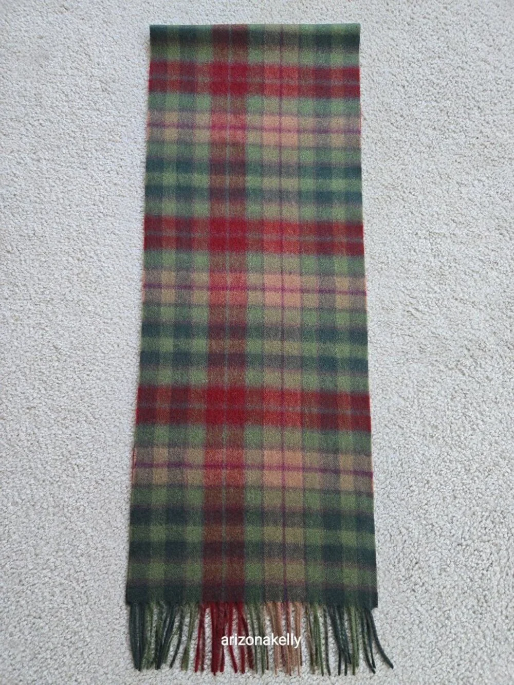 NWOT Wool Scarf Autumn Buchannan Plaid FLAWLESS